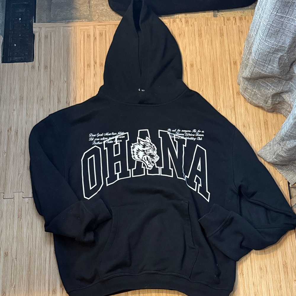 Darc Sport Black OHANA Wolf Hoodie